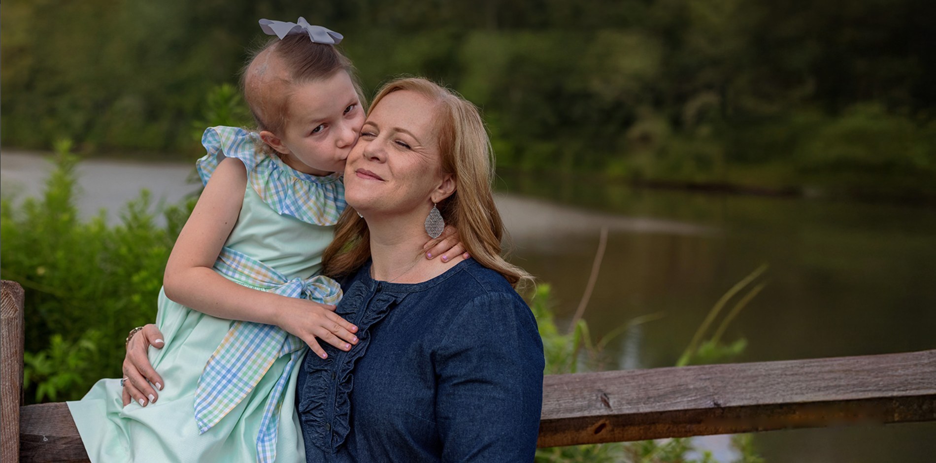 Rally Kid Caroline with her mother