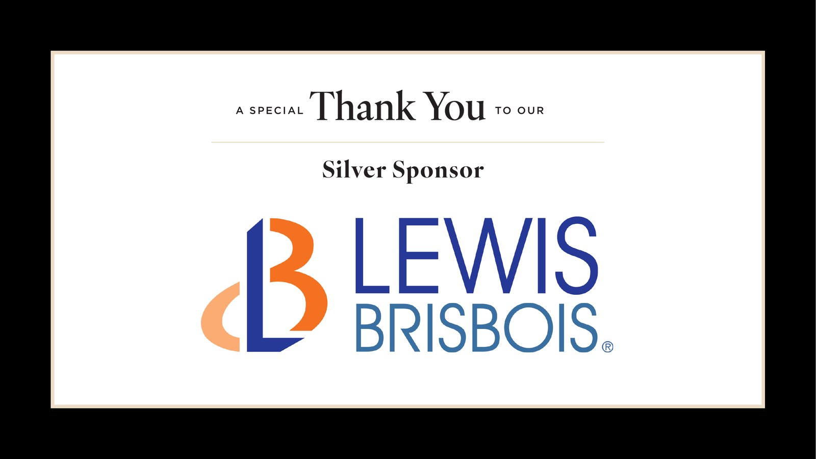 Rally New York City Gala 2026 sponsors. A special thank you to our Silver Sponsor: Lewis Brisbois