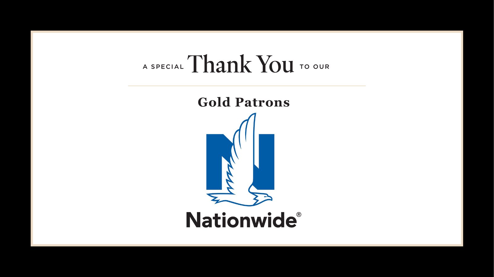Rally New York City Gala 2026 sponsors. A special thank you to our Gold Patrons: Nationwide